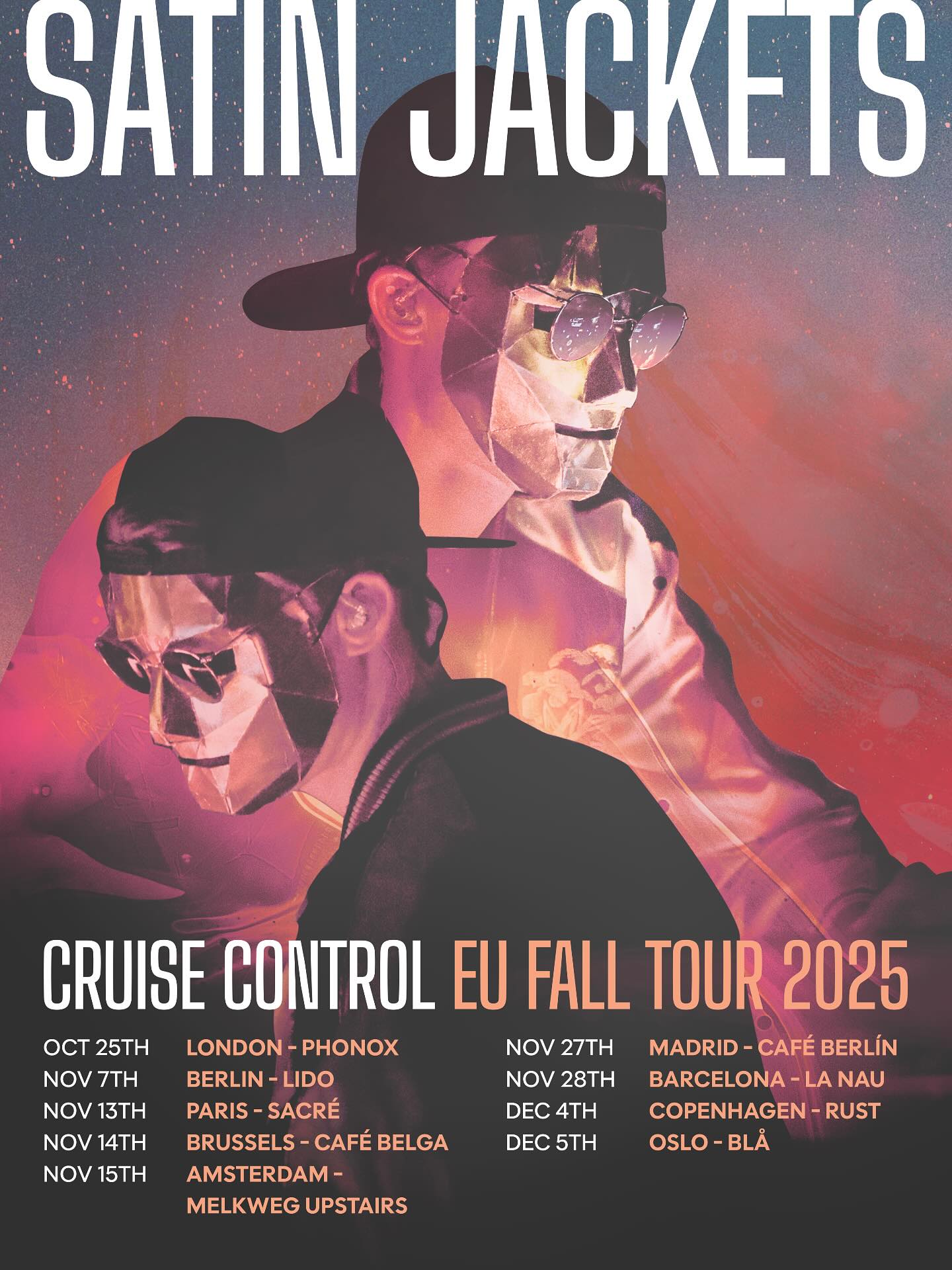 Satin Jackets Tour Poster 